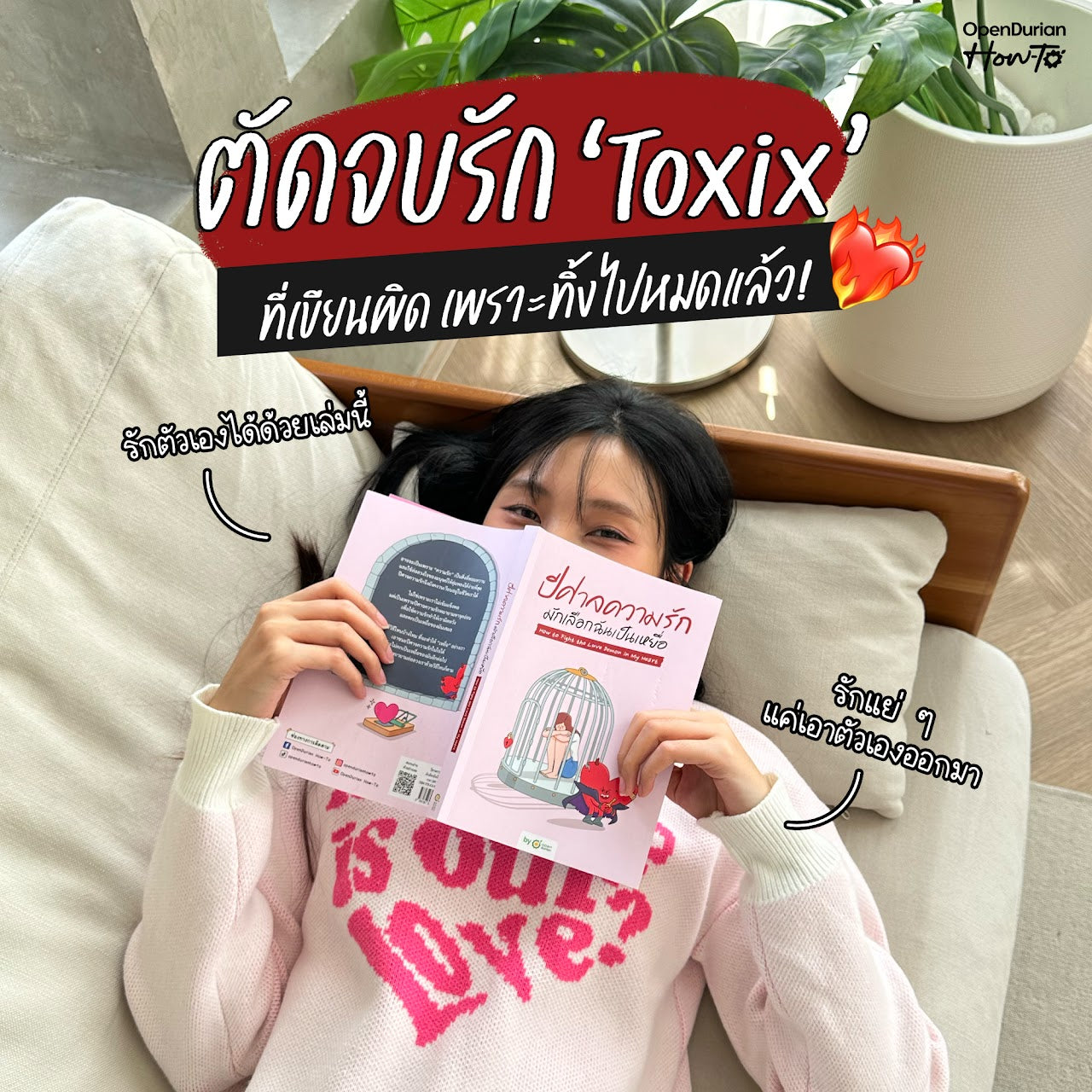 หนังสือ ปีศาจความรักมักเลือกฉันเป็นเหยื่อ HOW TO FIGHT THE LOVE DEMON IN MY HEART I OpenDurian How-to